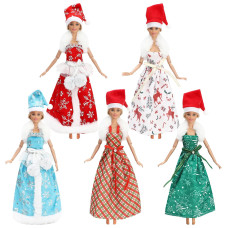 Sotogo 10 Pieces Doll Clothes And Accessories For 115 Inch Girl Doll Happy Winter Playset Include 5 Sets Doll Colorful Clothes