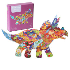 Kids Animal Puzzles 150 Piece Triceratops Shaped Jigsaw Puzzles For Kids Ages 8 9 10 11 12 Boys And Girls Toy Puzzles Family P