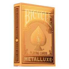 Bicycle Metalluxe Orange Playing Cards Premium Metal Foil Finish Poker Size