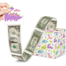 Money Pull Out Gift Box Money Pull Box For Cash Gift Dinosaur Theme Birthday Money Box For Cash Gift Pull Money Roll Pull Out Su