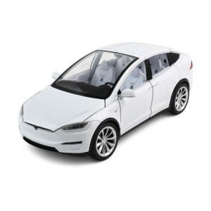 Model X Toy Car 124 Diecast Model X Model Car Pull Back Vehicles With Sound And Light Eagle Wing Door Big Model X Diecast Car