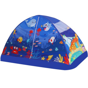 Vsuntent Bed Tent For Twin Kid Bed Tent Play Tent For Boy And Girl Easy Setup Tent Dark Planet And Dazzling Rainbow Magic Playh