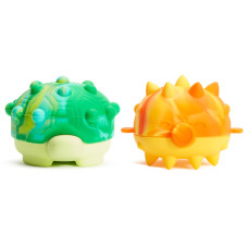 Munchkin Pop Squish Mold Free Popping Baby Bath Toy Squeezable Sensory Fidget Toy Turtle And Pufferfish