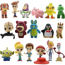 Nlieopda 17 Pack Toy Anime Story Figurines Woody Toy Anime Story Doll Buzz Anime Lightyear Toy Pvc Toy Anime Story Toys Figures