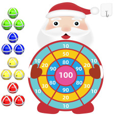 30 Large Christmas Toys Gifts For Kids Cute Santa Claus Dart Board With Sticky Balls Christmas Decor Party Supplies Centerpiec