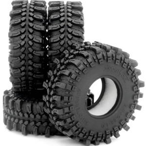 Hobbysoul 10 Mud Tires 61 224Mm Super Soft Sticky 10 Crawler Tires For Rc 118 Trx4M 124 Ax24 Scx24 Fcx24 Upgrade