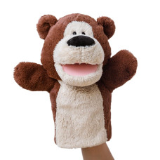 Lemaloya Stuffed Toys Bear Hand Puppets For Kids With Movable Mouth 11 Bear Hand Puppet