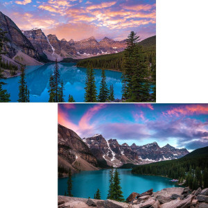 Jigsaw Puzzles For Adults 2 Pack 1000 Pieces And Up Nature Landscape Mountain Scene Challenging Puzzle Perfect For Family Activ