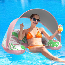 Laycol Premium Pool Floats Adult With Canopy Stylish Pool Lounger Heavy Duty Pool Floaties For Adults Beach Floats Pool Ch