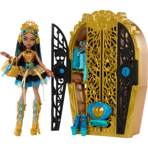 Monster High Skulltimate Secrets Doll Accessories Set Monster Mysteries Cleo De Nile With Dressup Closet 19 Surprises Inc