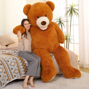 Morismos Giant Teddy Bear Plush 6 Feet Large Teddy Bears Stuffed Animals For Girlfriend Boyfriend 6 Foot Life Size Bear Gifts