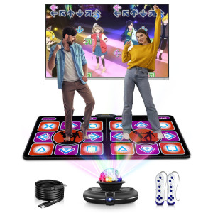 Acelufly Double Dance Mat Wireless Electronic Dance Mat For Tv With Camera Antislip Fitness Dance Pad For Kids Adults Dan