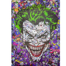 Puzzles For Adults 1000 Piece For Joker Fansrandom Shaped Jigsaw Puzzles Blue Cardboard Unique Cut Interlocking Pieces