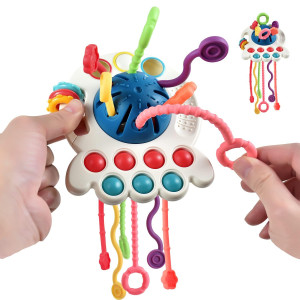 Tuko Baby Toys 61218 Months Baby Montessori Toys For Toddlers Sensory Toys Silicone Pull String Toys 6035