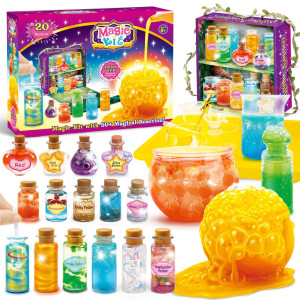 Wookidel Fairy Magic Kit For Kids With 20Pcs Magic Potion Bottles And Plate Magical Fairy Making Craft Kit Gift For Easter