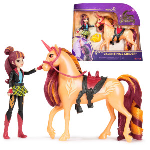 Unicorn Academy Valentina Cinder Set With 2 Riding Accessories Hair Styling Tool Dolls Unicorn Toys For Girls Ages 4 And