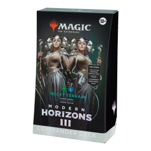 Magic The Gathering Modern Horizons 3 Commander Deck Tricky Terrain 100Card Deck 2Card Collector Booster Sample Pack Ac