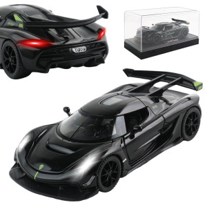 Diecast Toy Car Koenigsegg Sports Car Model Zinc Alloy Simulation Casting Pull Back Vehicles 132 Scale Mini Supercar Toys With