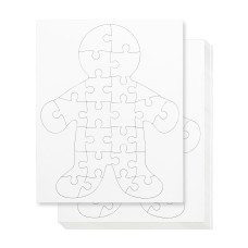 Hygloss Blank Puzzles With Person Shape 85 X 105 24 Puzzles Ideal For Allaboutme Activities Write Draw And Dec