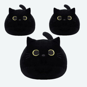 Yukouqian Mini Cat Stuffed Animal Cute Cat Plush Doll Toy For Girls Boys Christmas 3 Pieces 3 Zhiblack Cat