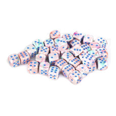 212 Main 12 Mm D6 Cube Festive Dice Popart Blue 36 Piece