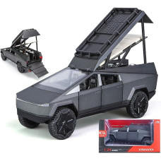 Erock 124 Camping Rv Car Model Toys Pickup Trailer Toy Pickup Truck Model With Sound And Light Function Suitable Gifts Dec