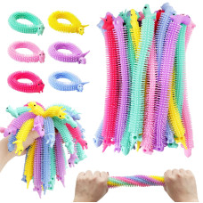 50 Pcs Stretchy Fidget Toy Sensory Fidget Stretch Toys Colorful Sensory Stress Fidget Toys For Kids And Adults Stress Relief Goo