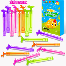 Dinosaur Party Favors Supplies For Kids 20 Pack Mini Dino Bubble Wands Camp Camping Toys Gifts For Toddlers Birthday Gift Hall