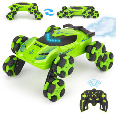 Prepop 8Wd Remote Control Stunt Cars Toys Best Birthday Presents Gifts For Kids Age 6 7 8 9 10 11 12 Year Old Boys 24Ghz Cool