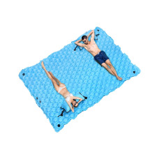 Inflatable Floating Mat 102 X 72 Xlarge Lake Floats With Water Hammock For Beach Swimming Pool Party And Family Fun Blu