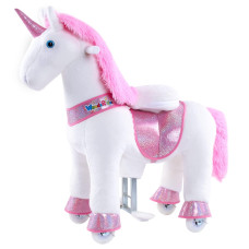 Wonderides Ride On Pink Unicorn Horse Ride On Toys For Girls Riding Unicorn Pony Walking Animal Giddy Up Ride On Pony Toys Mediu