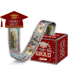 Meiidoshine 2024 Graduation Money Box For Cash Gift Pull Funny Graduation Gifts For Girls High School College Surprise Money H