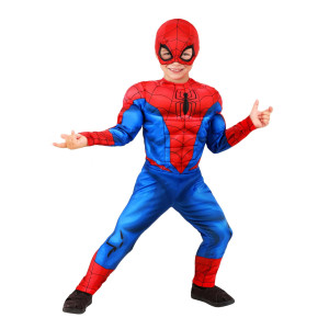 Jazwares Marvel Spiderman Toddler Costume Officially Licensed Superhero Suit For Kids 1218 Months Blue Red