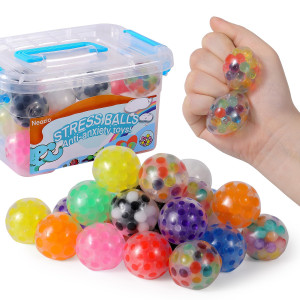 24Packadult Stress Relief Spheres Squishy Balls Anxiety Relief Calming Tool Fidget Stress Products For Autism Addadhd 2