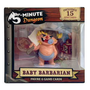 Wiggles 3D 5Minute Dungeon Baby Barbarian Figurine And New Content Card Pack