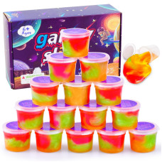 15 Pack Galaxy Slime Kit Stretchy And Nonsticky For Girls Boys Kids Party Fun Stress Relief Toys Diy Ideas Toys School Educ