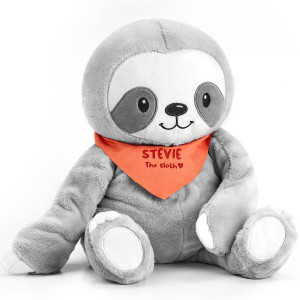 Lillys Love Stevie The Sloth 2Lb Weighted Stuffed Animal Sensory Soft Plushie Comfort Companion For Kids And Adults Machine