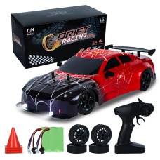 Iblivers Spider Rc Drift Car 114 Monster Truck Remote Control Drift Car With Full Proportional Throttle 4Wd Gt Drift Rc Cars W