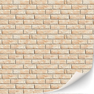 3 Sheets Selfadhesive Wall Cladding For Dollhouse 112 Scale Creme Colored Bricks 1