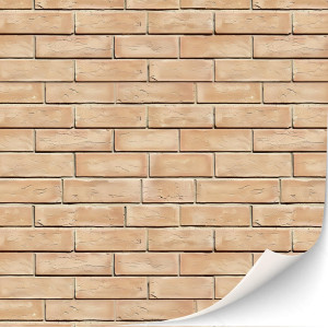 3 Sheets Selfadhesive Wall Cladding For Dollhouse 112 Scale Creme Colored Bricks 2