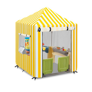 Outdoor Kids Playhouse Cover Waterproof Cover Suitable For Step2 Playhouseyellow And White Striped Full Coverage Cover56 W X