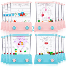 Zhanmai 16 Pcs Handheld Water Game Arcade Water Ring Toss Water Tables For Beach Toy Party Favor Fun Game Without Water Macaro