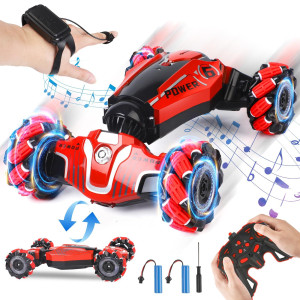 Zsymimrc Rc Car， Rc Gesture Stunt Car, Multifunctional Rotary Deformation Remote Control Car, 3-12 Years Old Kids Birthday Presents, Kids Presents