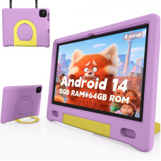 Kids Tablet With Strap Android 14 Tablet For Kids 10 Inch Toddler Tablet Octacore 64Gb 1Tb Expandable Childrens Tablet Wit